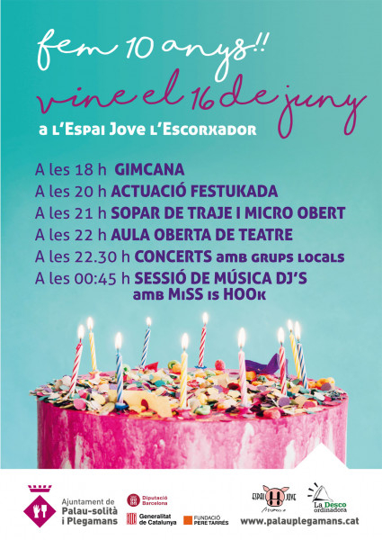 Cartell 10è aniversari de L'Escorxador