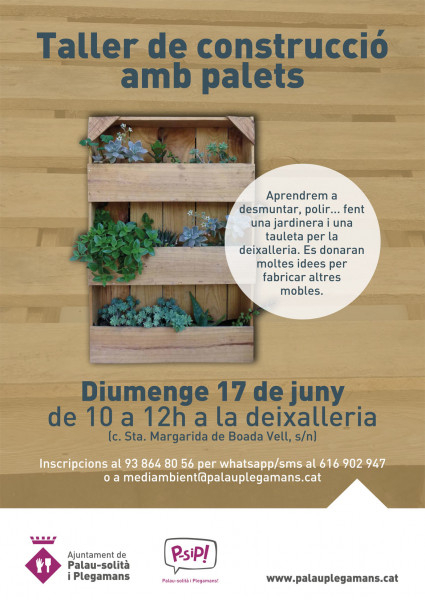 Cartell Taller de palets
