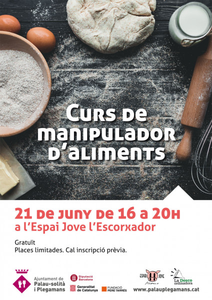 Cartell Curs de manipulació d'aliments