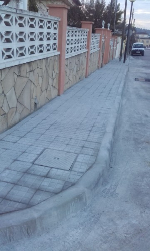 Vorera del carrer Drecera després