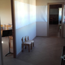 Vista actual  desde el passadis l'aula de nadons