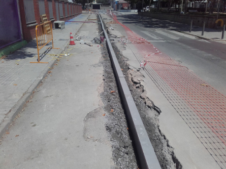 Execució de l'obra C/Folch i Torres