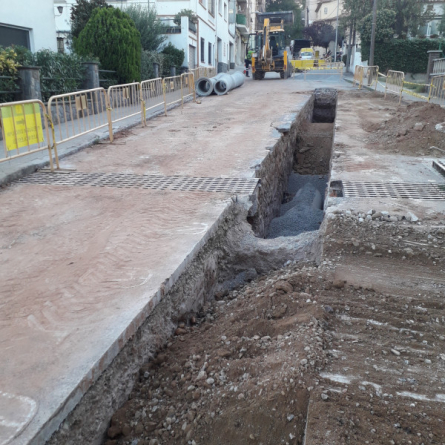 Execució de l'obra al C/ Monolit (2)