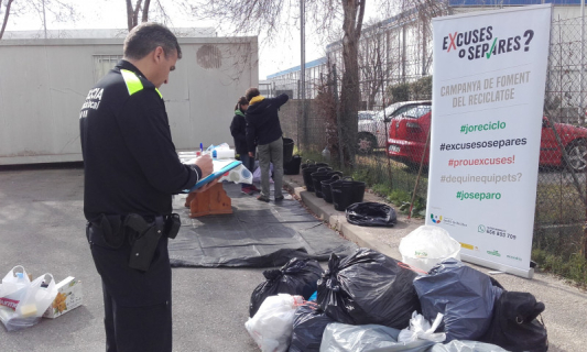 Inspecció bosses de residus