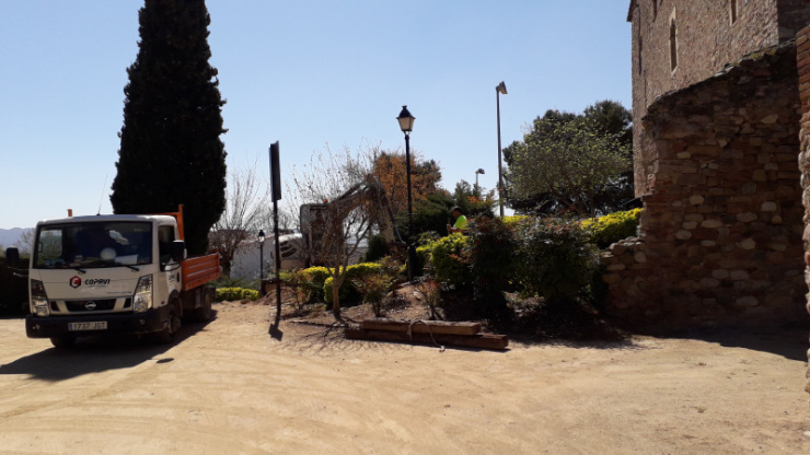 Obres accessos Castell Plegamans