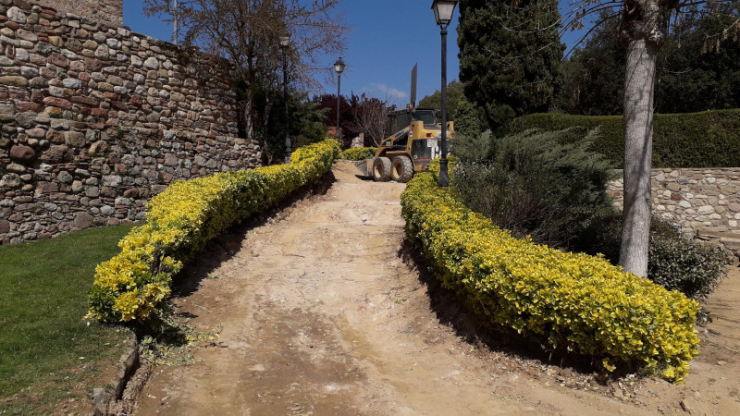 Obres accessos Castell Plegamans