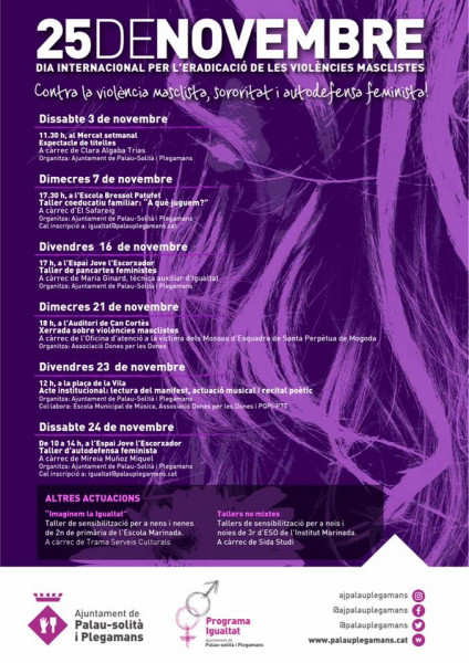 “Contra la violència masclista, sororitat i autodefensa feminista!”