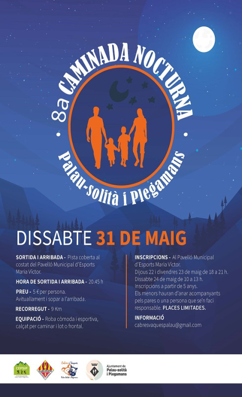 Cartell 8a caminada nocturna