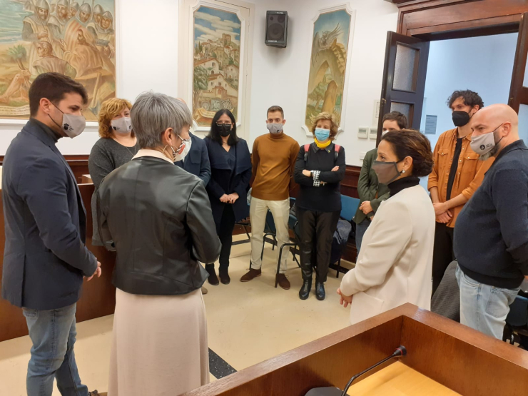 Visita consellera de Justícia, Lourdes Ciuró