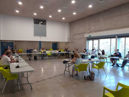 L'últim Ple Municipal de Palau-solità i Plegamans es va fer a la Sala Corral de l'Escorxador