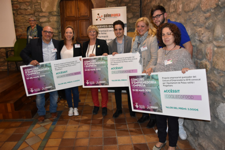 Els tres accèssits del Concurs d'Emprenedoria