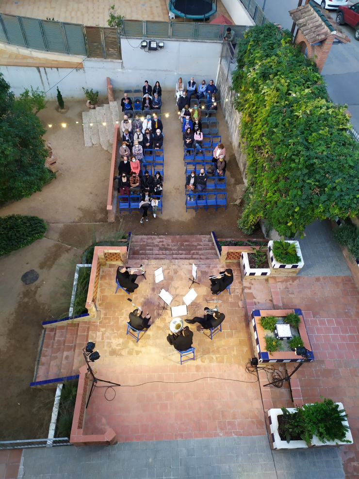 Inauguració Torre Folch. Actuació Quintet Liceu a la tarda