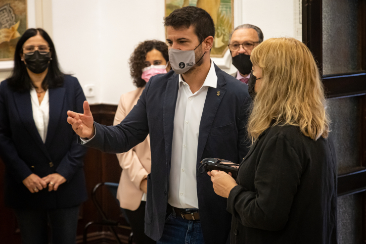 Inauguració Torre Folch. Visita Ajuntament de la consellera de Cultura, Natàlia Garriga