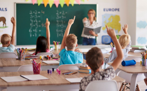 Alumnes a l'escola