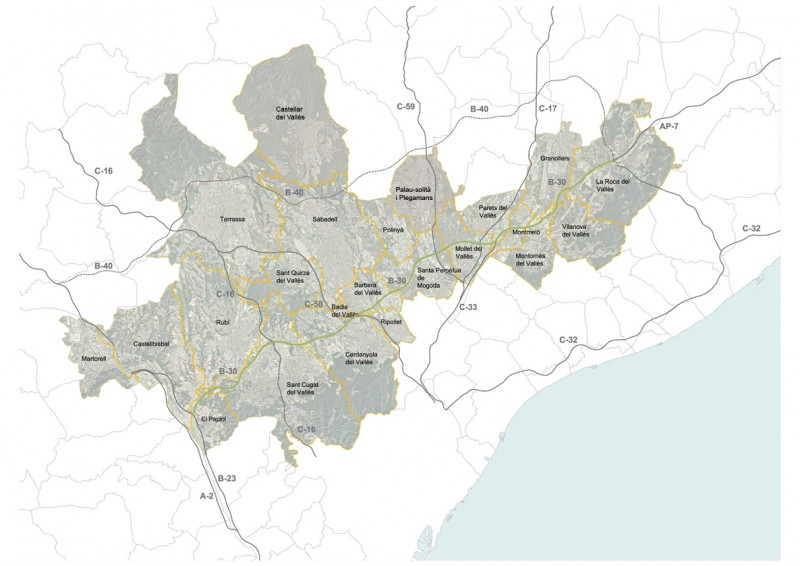 Mapa del recorregut de la B30