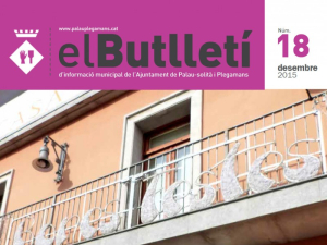 Fragment de la portada del número 18 del Butlletí Municipal.