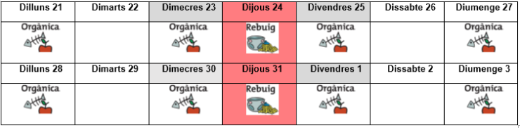 calendari porta a porta nadal 2020