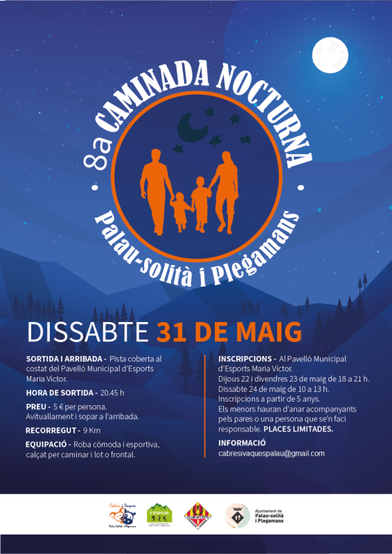 Cartell 8a Caminada Nocturna 2025