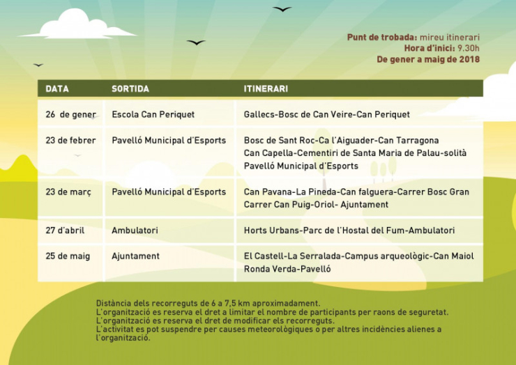 Caminades arreu del municipi 2018.2