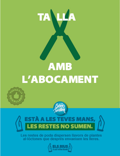 La campanya demana tallar amb els abocaments