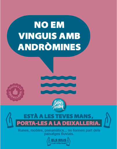 Cartell que demana no llençar runes o mobles