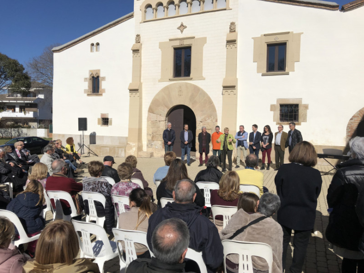 Un moment de l'acte de inauguració