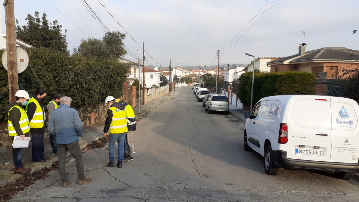 S’inicien les obres de renovació de la canonada d’abastament de Can Falguera