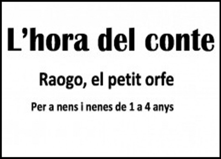 Capçalera Hora del conte Raogo