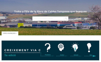 Captura de pentalla del portal web per a empreses de l'AMERC