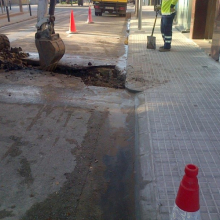 Obres iniciades al Carrer Don Bosco 1