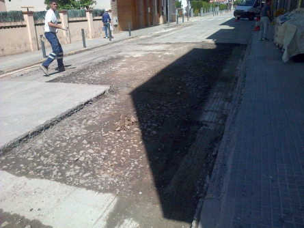 Obres iniciades al Carrer Don Bosco 2
