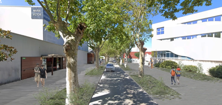 Com quedarà el Passeig de la Carrerada per trams