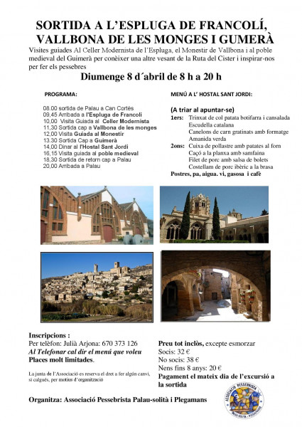 Cartell de l'excursió