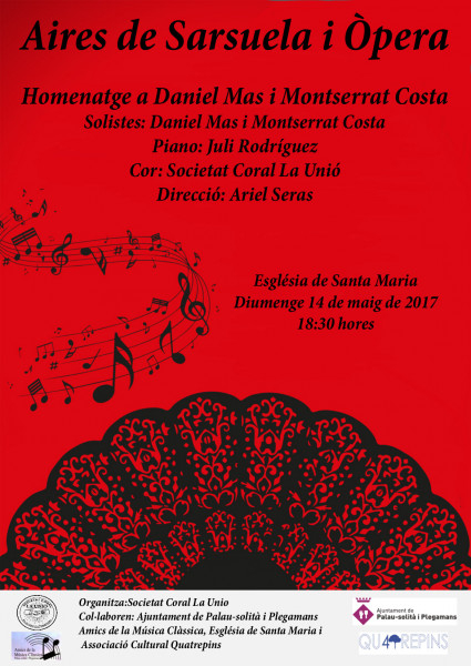 Cartell aires de sarsuela i opera