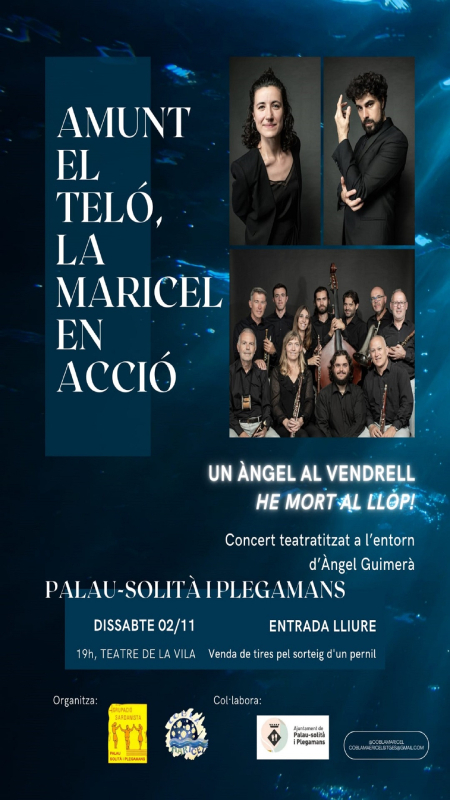 Cartell Concert teatralitzat a l'entorn d'Àngel Guimerà