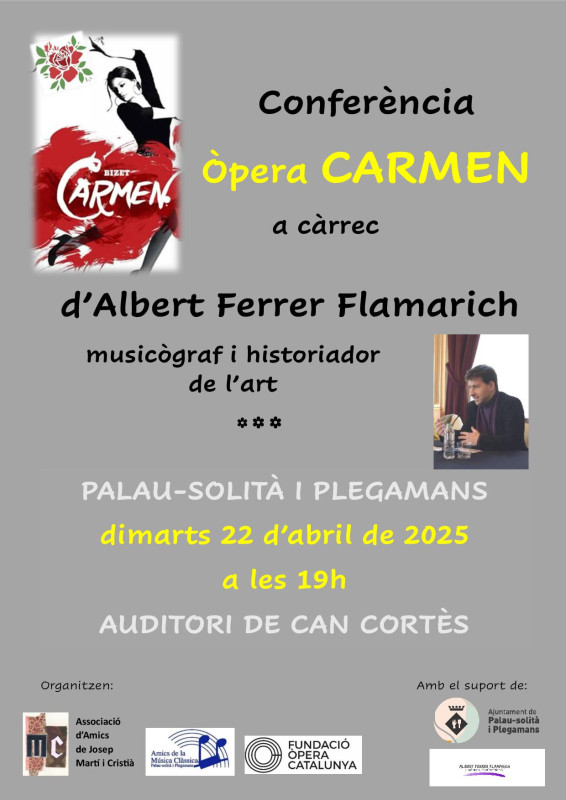 Cartell Conferència Òpera Carmen