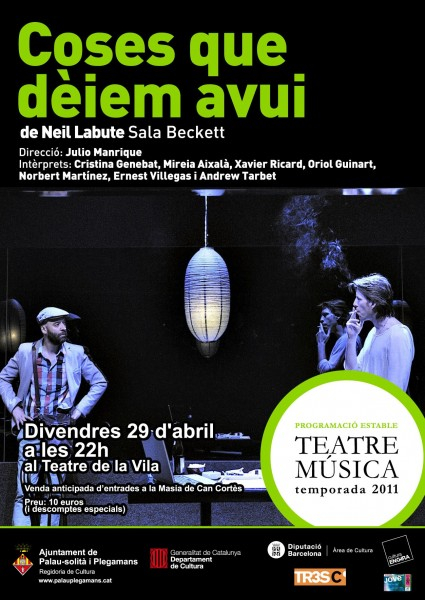 Cartell de 'Coses que dèiem avui'