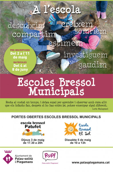 Cartell Escoles bressol curs 2018-19