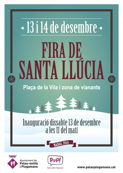 Cartell de la Fira de Santa Llúcia 2014