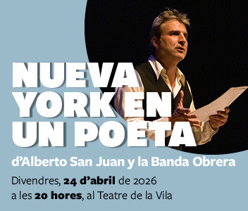 Cartell petit_Teatre Estable_NUEVA YORK en un poeta, de Alberto San Juan y la banda
