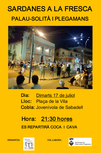 Cartell Sardanes a la fresca