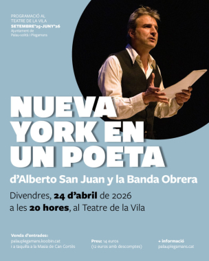 Cartell_Teatre Estable_NUEVA YORK en un poeta, de Alberto San Juan y la banda