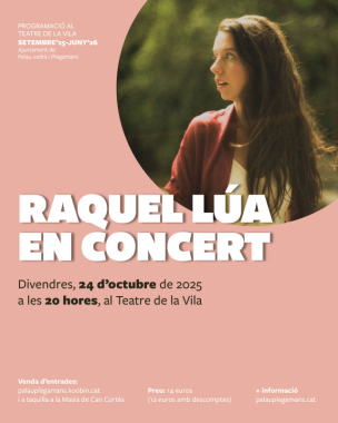 Cartell_Teatre Estable_RAQUEL LÚA EN CONCERT