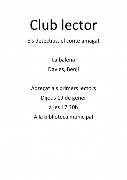 Club lector gener 2017