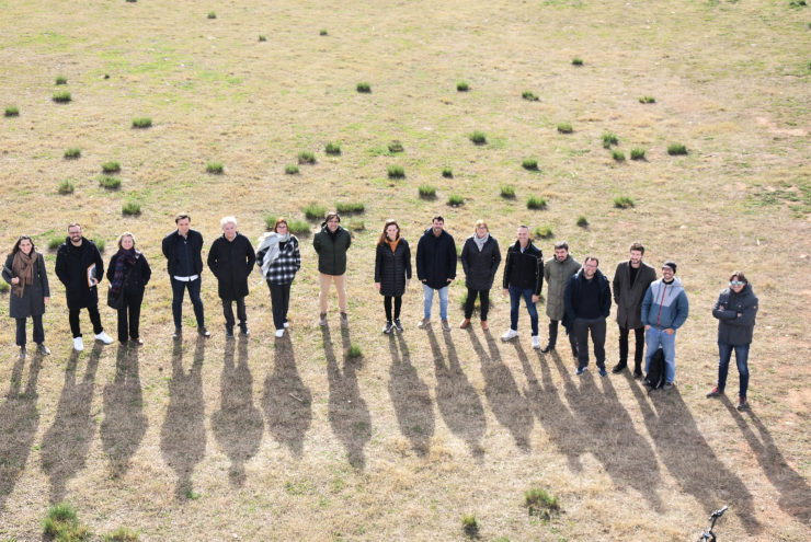 Visita als terrenys del futur complex esportiu