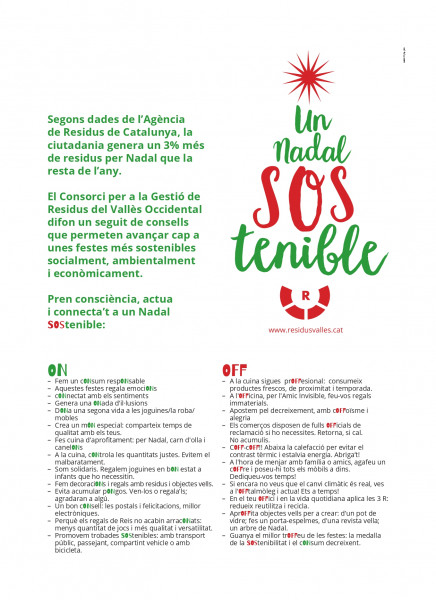 Consells Nadal Sostenible.