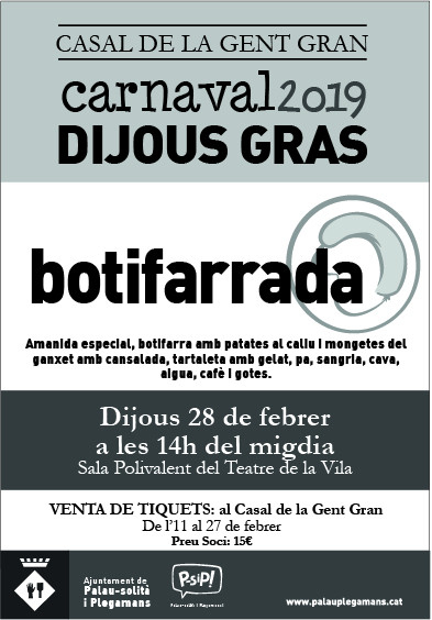 Dijous Gras 2019