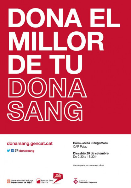 Cartell de la donació de sang
