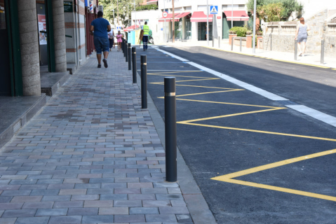 El carrer Barcelona, un cop finalitzades les obres