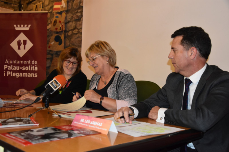 Signatura de l'acord amb la Fundació Mapfre i la Fundació Privada Atendis